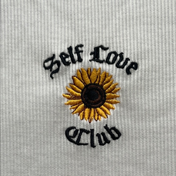 Self Love Club Women Size Small Cap Sleeve Crew Neck T-Shirt - Picture 3 of 7